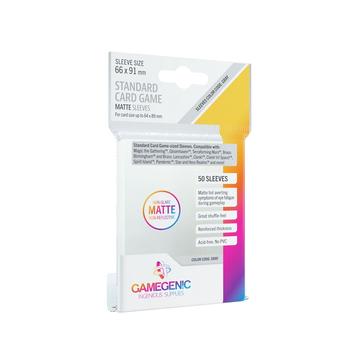 MATTE Standard Card Game Sleeves 66 x 91 mm Clear | Farbcode Grau - GAMEGEN!C | Artikelnummer: 4251715403099