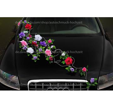 Blumenschmuck Autoschmuck für Hochzeit Autodeko  |  | Artikelnummer: 120731903