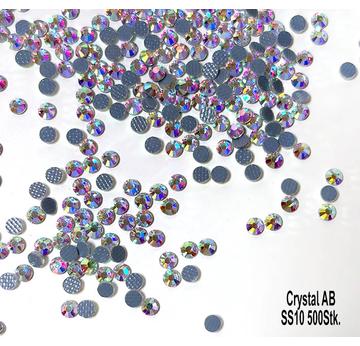 Hot-Fix Strasssteine Crystal AB  | 500 Stk SS10  | Artikelnummer: 4631-1006-1003