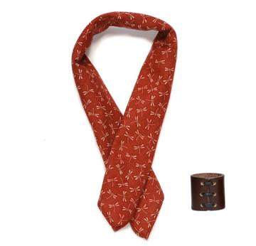 OBERWEIHER | Bandana + Leather Ring | Tonbo Libelle Red | Artikelnummer: 2461-1628-5218