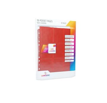 Sideloading 18-Pocket Pages 10 pcs pack Red | Gamegenic | Artikelnummer: 4251715403334
