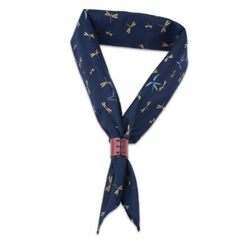 OBERWEIHER | Bandana + Leather Ring | Tonbo Libelle Navy Blue | Artikelnummer: 5015-7144-5266