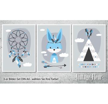 3-er Set Poster Bilder Kinderzimmer A4 / A3  |  | Artikelnummer: 119539479