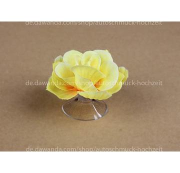 Gelb Rosen Autodekorationen Hochzeit mit Saugnapf  |  | Artikelnummer: 93205847
