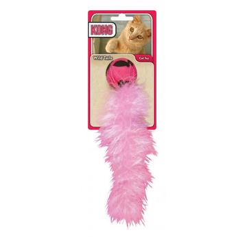 Wild Tails Katzenspielzeug Feder Rassel Ball Maus Spielmaus Cat Toy | Pink/Kuh | Artikelnummer: 35585450490-2