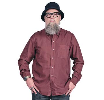 Button Down Shirt | Maroon | Size Large | Sample Sale | Artikelnummer: 1420-4367-5827