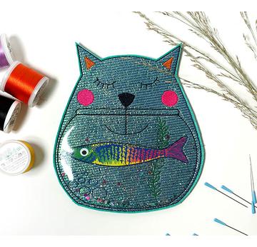 Felix' Fischglas 20cm | 20 x 20 oder 20 x 26 oder 20 x 30 cm Stickrahmen | Artikelnummer: 7458-3886-3257