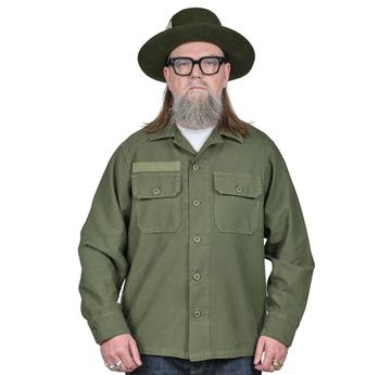 New Field Shirt | Cotton Sateen | Olive | Sample Sale | Artikelnummer: 8478-0217-2642