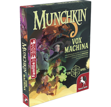 Munchkin Vox Machina | Pegasus Spiele - voraussichtlich lieferbar ab September 2026 | Artikelnummer: 4250231745591
