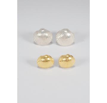 Muschel Ohrstecker mini Gold |  | Artikelnummer: 107