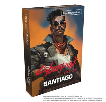 Cyberpunk Legends: Into the Night - Santiago Erweiterungsdeck | Erweiterung - Night Crew Games - voraussichtlich lieferbar ab Dezember 2026 | Artikelnummer: 3558380143796
