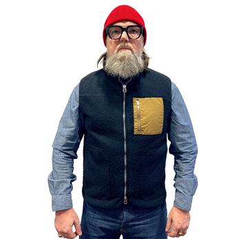 Fleece Vest | Casentino Navy | Size Large | Sample Sale | Artikelnummer: 4207-3351-3118