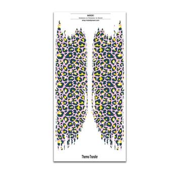 Pinselstrich Bügelbilder | 2 Bügelbilder je ca.  27,5 x 6,5 cm  | Artikelnummer: 1888-1815-6726 -8