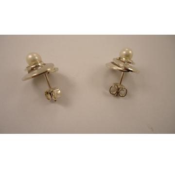 Feine Ohrstecker in 925 Silber,mit Zuchtperle  |  | Artikelnummer: 120510675