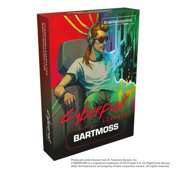 Cyberpunk Legends: Into the Night - Bartmoss Erweiterungsdeck | Erweiterung - Night Crew Games - voraussichtlich lieferbar ab Dezember 2026 | Artikelnummer: 3558380143765