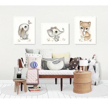 Kinderzimmer Poster Wandbild DIN A4/A3, Elefant   |  | Artikelnummer: 120690827