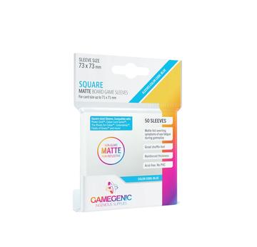 MATTE Square-Sized Sleeves 73 x 73 mm | Farbcode Blau - GAMEGEN!C | Artikelnummer: 4251715403051