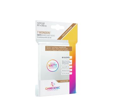 MATTE 7 Wonders Sleeves 67 x 103 mm Clear | Farbcode Braun - GAMEGEN!C | Artikelnummer: 4251715403013