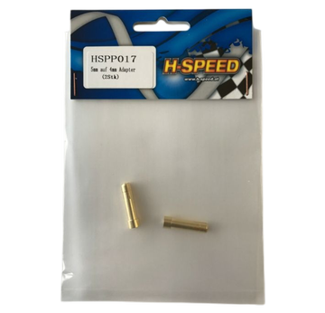 H Speed 5mm auf 4mm Goldkontakt-Adapter (2Stk) HSPP017 |  | Artikelnummer: HSPP017