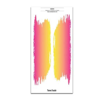 Pinselstrich Bügelbilder | 2 Bügelbilder je ca.  27,5 x 6,5 cm  | Artikelnummer: 1888-1815-6726-1