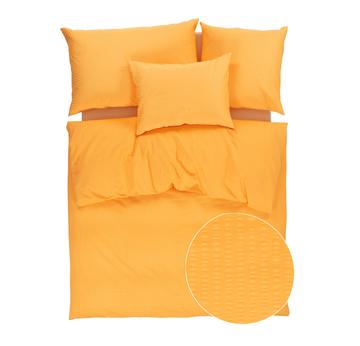 Seersucker Bettwäsche orange | 160x210cm | Artikelnummer: 0212