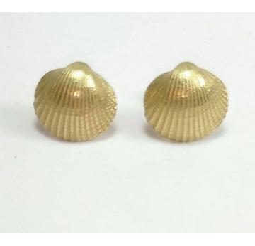 Muschel Ohrstecker midi Gold |  | Artikelnummer: 105