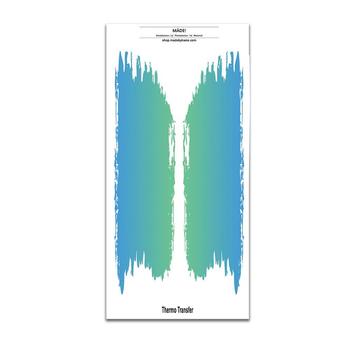 Pinselstrich Bügelbilder | 2 Bügelbilder je ca.  27,5 x 6,5 cm  | Artikelnummer: 1888-1815-6726-2