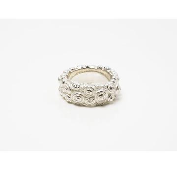 Rosen Ring mittelbreit Silber 925  |  | Artikelnummer: 9143