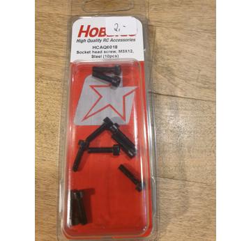 Hobbica Zylinderkopfschraube M3x12 mit Innensechskant,Stahl (10) |  | Artikelnummer: HCAQ6018