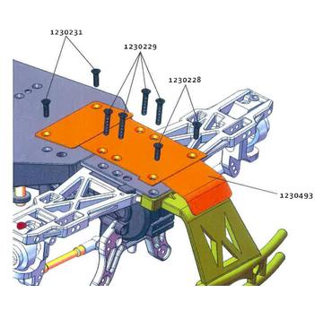 Absima 1230493 Alu Schutzplatte für Truggy AT 2.4/3.4 und AMT 2.4/3.4 |  | Artikelnummer: AB1230493