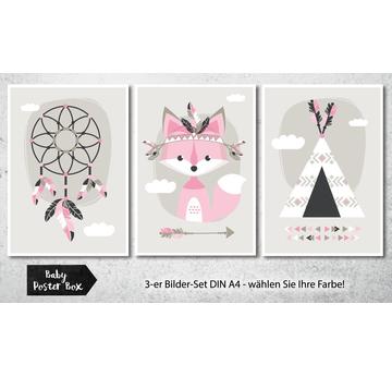 3-er Set Poster Bilder Kinderzimmer A4 / A3  |  | Artikelnummer: 118686575