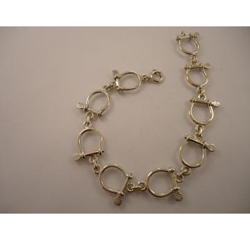 Maritimes Schäkelarmband, in echt 925 Silber  |  | Artikelnummer: 127087059
