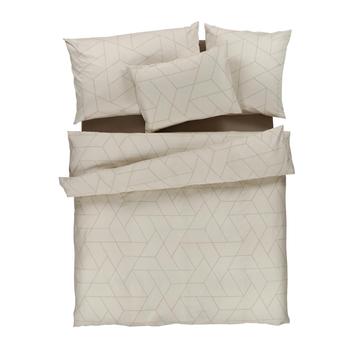 Satin Bettwäsche Simon beige | 160x210cm | Artikelnummer: 51.269.08