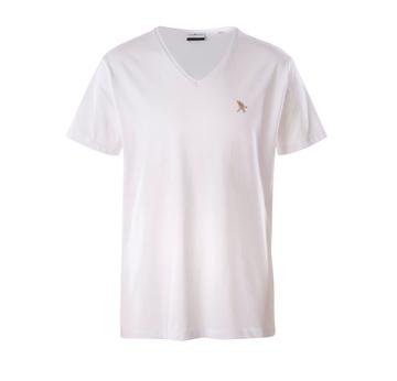 T-Shirt Black Falcon | Farbe: weiß / 100% ringesponnene Baumwolle | Artikelnummer: TS-2004-19-F-1082-S