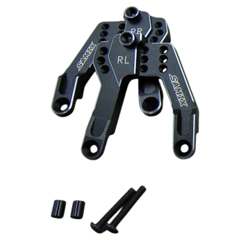 SAmix Dämpferplatte schwarz hinten SAMIX Axial SCX10-2  | z.b. für SCX2 | Artikelnummer: 2501-8778-4786