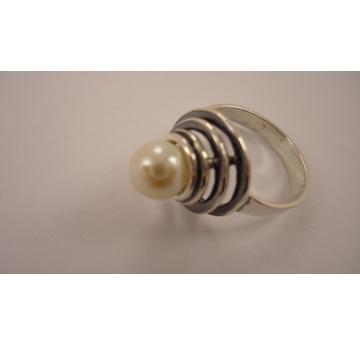 Schöner,handgefertigter Ring  925 Silber,mit Perle  |  | Artikelnummer: 119918059