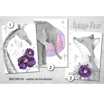 Kinderzimmer Wandbild, Poster A4 / A3, Wildtiere  |  | Artikelnummer: 119951507