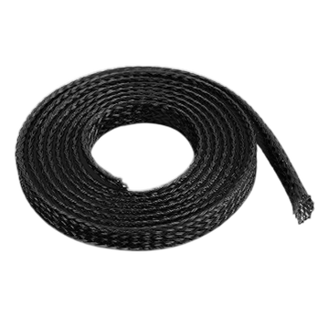 Revtec - Kabel-Schutzhülse - Geflochten - 6mm - Schwarz - 1m |  | Artikelnummer: GF-1476-010