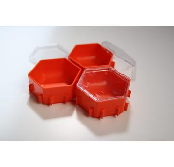 Honeycomb Ressourcenschalen 3er-Set - Eva & Adam | Terraforming Orange - Brettspiellösung | Artikelnummer: 000007