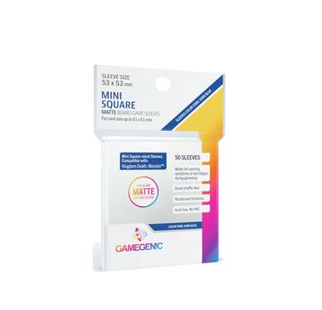 MATTE Mini Square-Sized Sleeves 53 x 53 mm | Farbcode Dunkelblau - GAMEGEN!C | Artikelnummer: 4251715403075