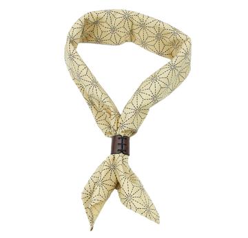 OBERWEIHER | Bandana + Leather Ring | Asanoha Star Nature | Artikelnummer: 4810-6848-7362