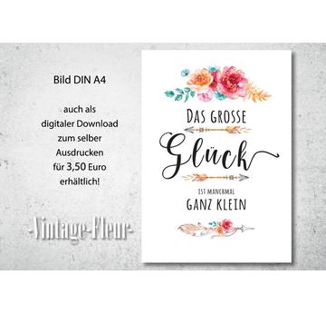 Kinderzimmer Wandbild A4 / A3, das große Glück  |  | Artikelnummer: 117736467
