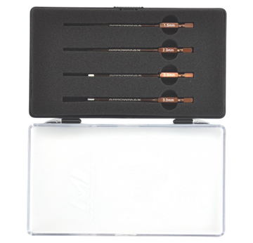ARROWMAX AM500902 Innensechskant Akkuschrauber-Einsatz Set 1,5, 2,0, 2,5 und 3,0mm ( 4Stck.) in Sortierbox |  | Artikelnummer: AM500902