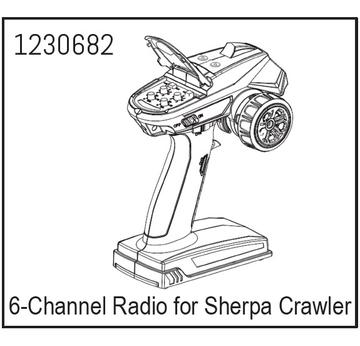 6-Kanal Fernsteuerung für Absima CR3.4 Crawler |  | Artikelnummer: AB1230682