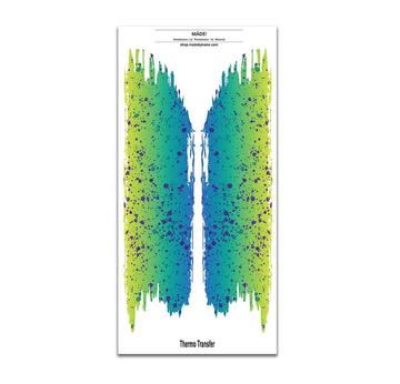 Pinselstrich Bügelbilder | 2 Bügelbilder je ca.  27,5 x 6,5 cm  | Artikelnummer: 1888-1815-6726 -7