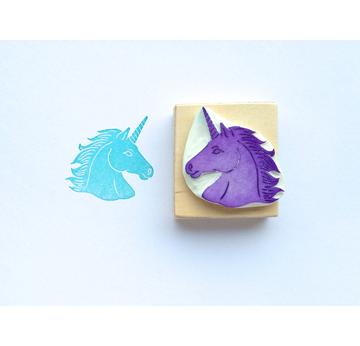 handgeschnitzter Stempel  Einhorn Unicorn  |  | Artikelnummer: 102919355