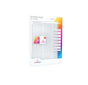 Sideloading 18-Pocket Pages 10 pcs pack White | Gamegenic | Artikelnummer: 4251715403372