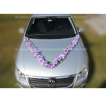 Licht lila Rosen  Autodeko Hochzeit Saugnäpfen  |  | Artikelnummer: 93241371