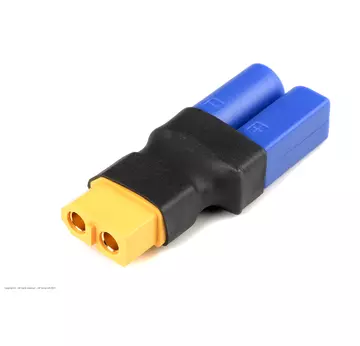 Revtec - Power Adapter Connector - XT-60 Socket <=> EC-5 Plug - 1 pc |  | Artikelnummer: GF-1305-025