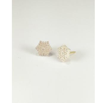 Ohrstecker Schneeflocke Silber 925 |  | Artikelnummer: 1042088-6672